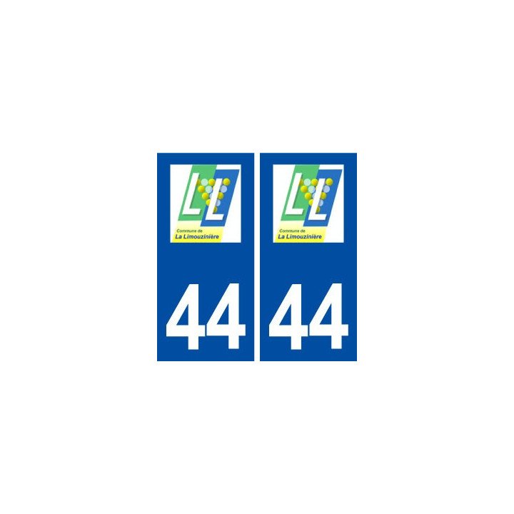 44  La Limouzinière logo ville autocollant plaque stickers