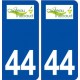 44  Château Thébaud logo ville autocollant plaque stickers
