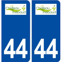 44  Château Thébaud logo ville autocollant plaque stickers