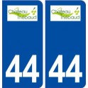44  Château Thébaud logo ville autocollant plaque stickers