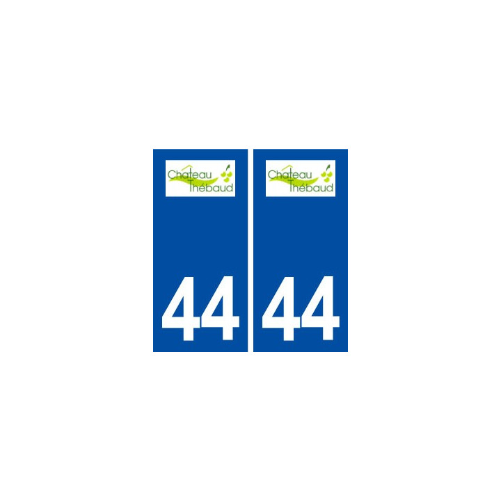 44  Château Thébaud logo ville autocollant plaque stickers