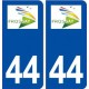 44  Frossay logo ville autocollant plaque stickers