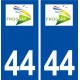 44  Frossay logo ville autocollant plaque stickers