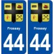 44  Frossay blason ville autocollant plaque stickers