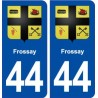 44  Frossay blason ville autocollant plaque stickers