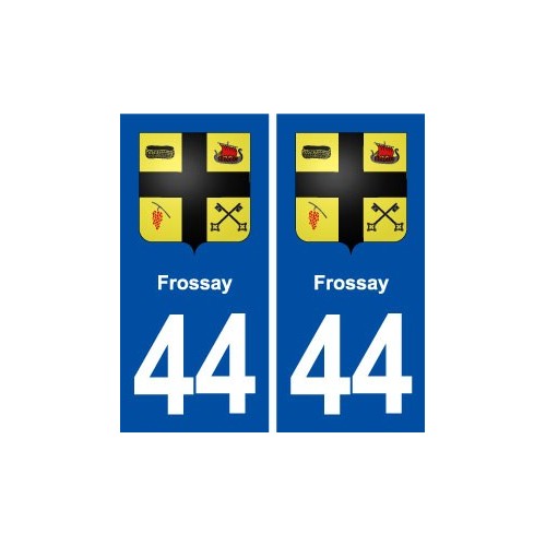 44  Frossay blason ville autocollant plaque stickers