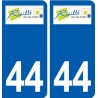 44  Riaillé logo ville autocollant plaque stickers