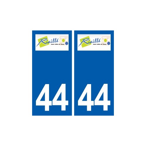 44  Riaillé logo ville autocollant plaque stickers