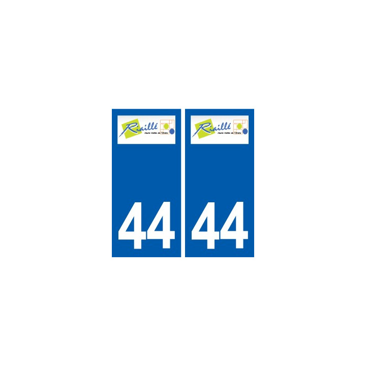 44  Riaillé logo ville autocollant plaque stickers