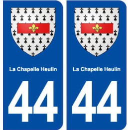 44  La Chapelle Heulin blason ville autocollant plaque stickers