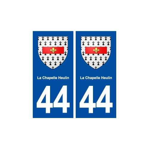 44  La Chapelle Heulin blason ville autocollant plaque stickers