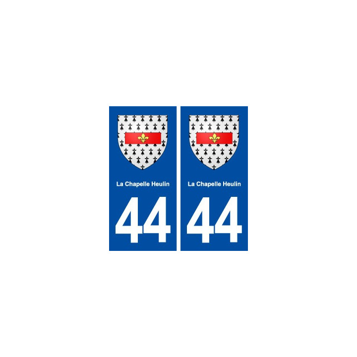 44  La Chapelle Heulin blason ville autocollant plaque stickers