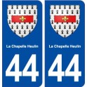 44  La Chapelle Heulin logo ville autocollant plaque stickers