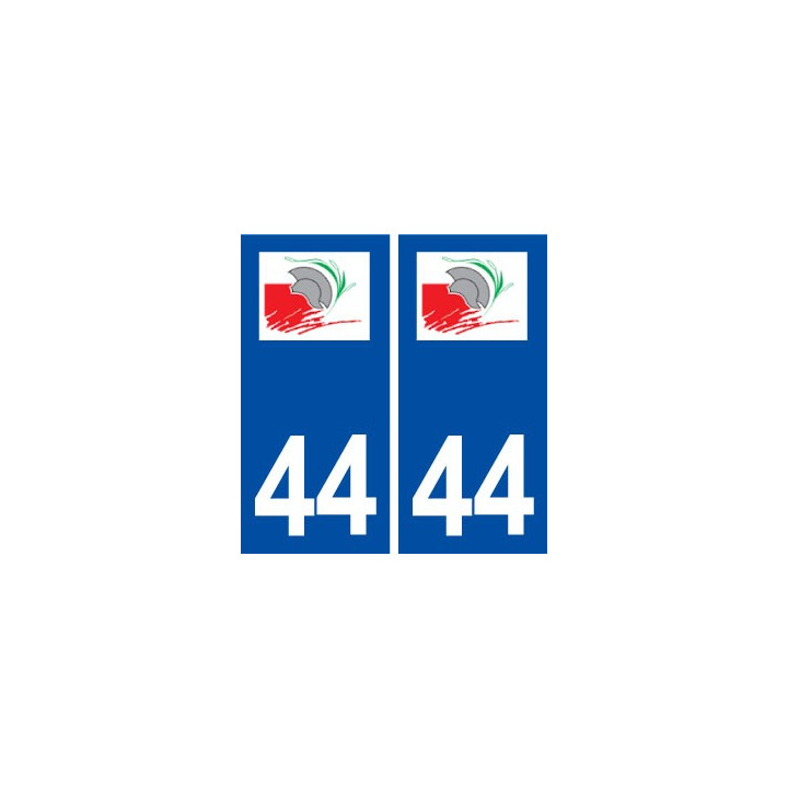44  Petit Mars logo ville autocollant plaque stickers