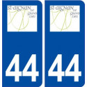 44  Saint Aignan Grandlieu logo ville autocollant plaque stickers