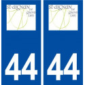 44  Saint Aignan Grandlieu logo ville autocollant plaque stickers