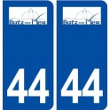 44  Batz sur Mer logo ville autocollant plaque stickers