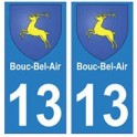 13 Bouc-Bel-Air city sticker plate