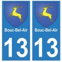 13 Bouc-Bel-Air city sticker plate