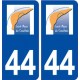 44  Saint Mars de Coutais logo ville autocollant plaque stickers