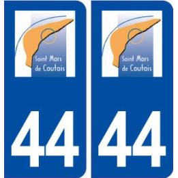 44  Saint Mars de Coutais logo ville autocollant plaque stickers