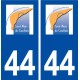 44  Saint Mars de Coutais logo ville autocollant plaque stickers