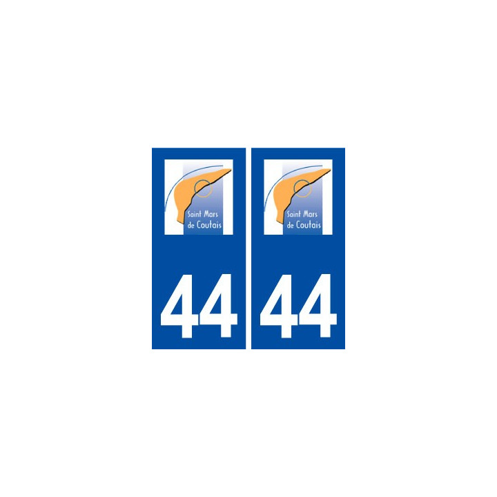 44  Saint Mars de Coutais logo ville autocollant plaque stickers