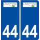 44  Chéméré logo ville autocollant plaque stickers