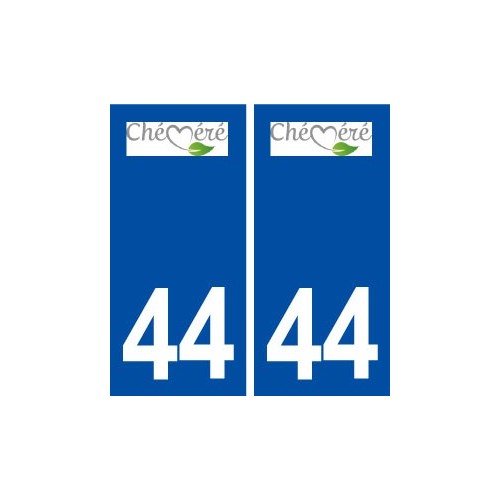 44  Chéméré logo ville autocollant plaque stickers