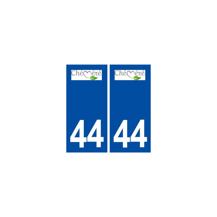 44  Chéméré logo ville autocollant plaque stickers
