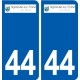 44  Aigrefeuille sur Maine logo ville autocollant plaque stickers