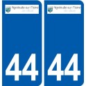 44  Aigrefeuille sur Maine logo ville autocollant plaque stickers
