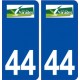 44  Varades logo ville autocollant plaque stickers