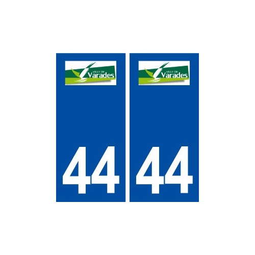 44  Varades logo ville autocollant plaque stickers