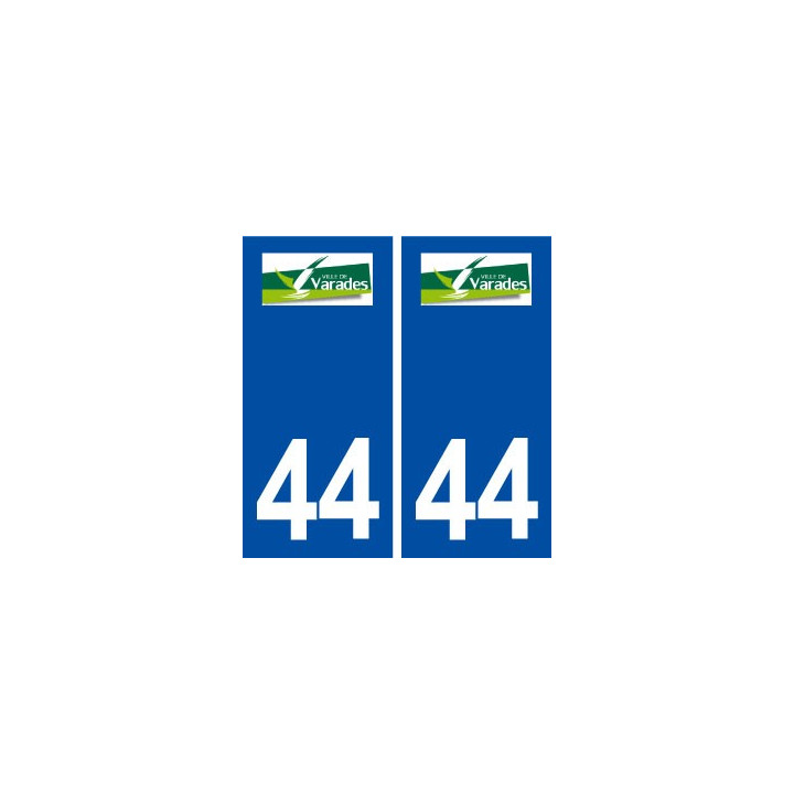 44  Varades logo ville autocollant plaque stickers