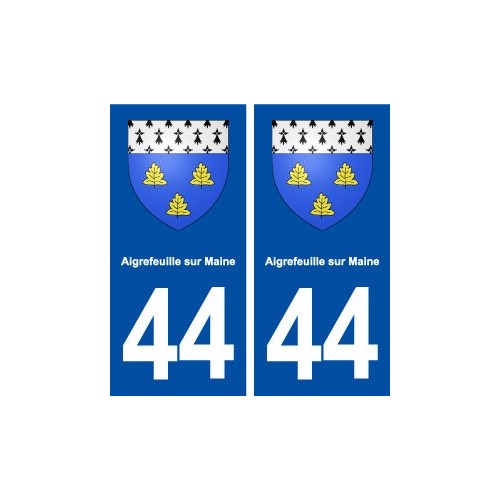 44  Aigrefeuille sur Maine blason ville autocollant plaque stickers