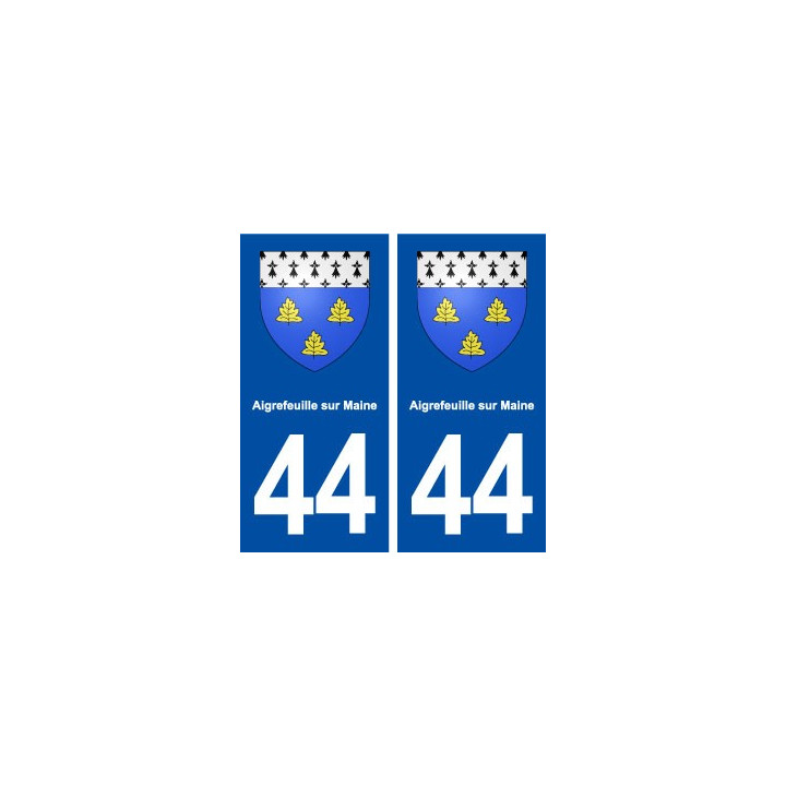 44  Aigrefeuille sur Maine blason ville autocollant plaque stickers