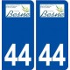 44  Besné logo ville autocollant plaque stickers