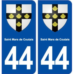 44  Saint Mars de Coutais blason ville autocollant plaque stickers