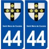44  Saint Mars de Coutais blason ville autocollant plaque stickers