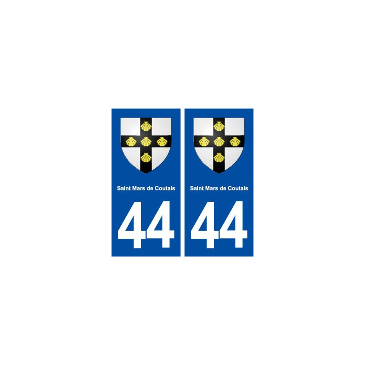 44  Saint Mars de Coutais blason ville autocollant plaque stickers