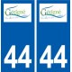 44  Gétigné logo ville autocollant plaque stickers