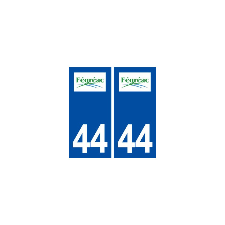 44  Fégréac logo ville autocollant plaque stickers