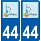 44  Le Pallet logo ville autocollant plaque stickers