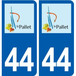 44  Le Pallet logo ville autocollant plaque stickers