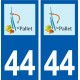 44  Le Pallet logo ville autocollant plaque stickers