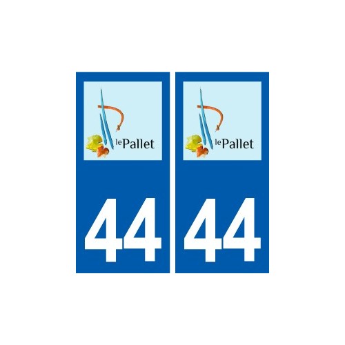 44  Le Pallet logo ville autocollant plaque stickers