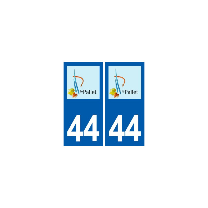 44  Le Pallet logo ville autocollant plaque stickers