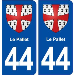 44  Le Pallet blason ville autocollant plaque stickers