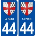 44 The Pallet coat of arms, city sticker, plate sticker